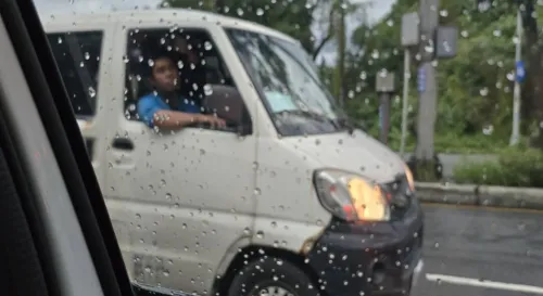 塞在回家的路上