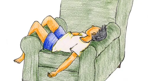 喜歡懶懶的窩在沙發上