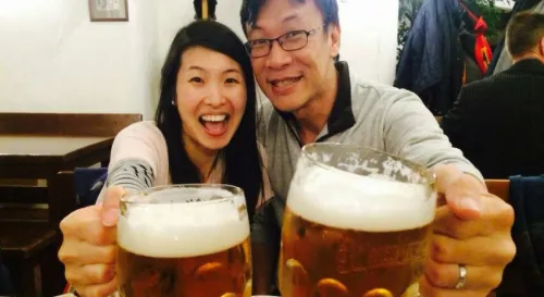 布拉格，大修道院餐廳晚餐，這次旅途的第一杯啤酒