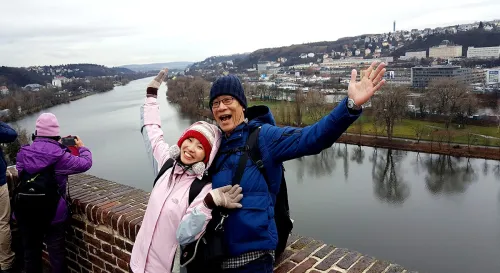 高堡區眺望美麗的伏爾塔瓦河Vltava