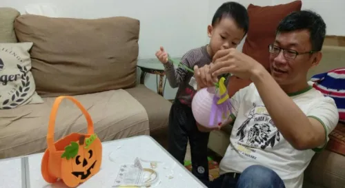 父子時間萬聖節小物DIY