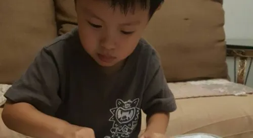 兒子今天被幼稚園老師抱怨了