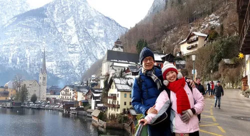 我在阿爾卑斯山美麗的小鎮哈修塔特Hallstatt