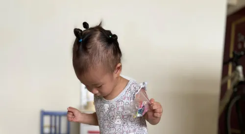 Today morning stay home tie hair for ai sui eh hiao por