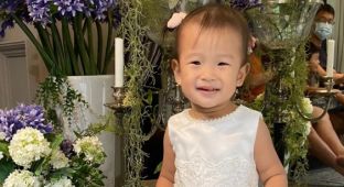 Flower girl gown testing day