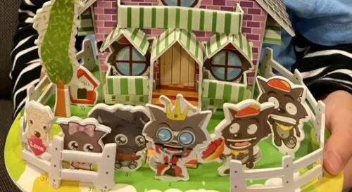 灰太狼的房子蓋好囉！ 謝謝老師