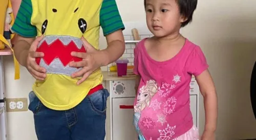 我女兒大肚子了