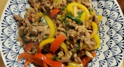 彩椒炒肉絲