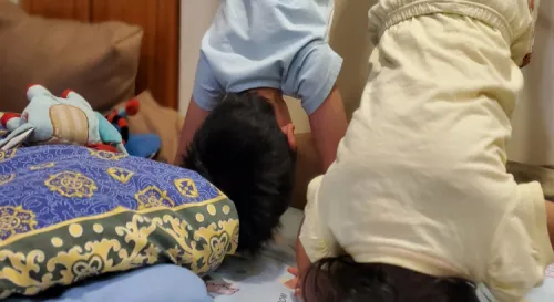 最近在練習倒立