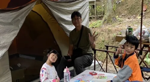 當露營遇上細雨紛飛