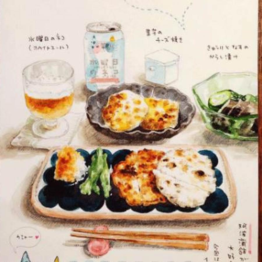 連餐廳都想買來當MENU!她用「美食插畫」代替打卡拍照,竟連 連餐廳都想買來當MENU!她用「美食插畫」代替打卡拍照,竟連