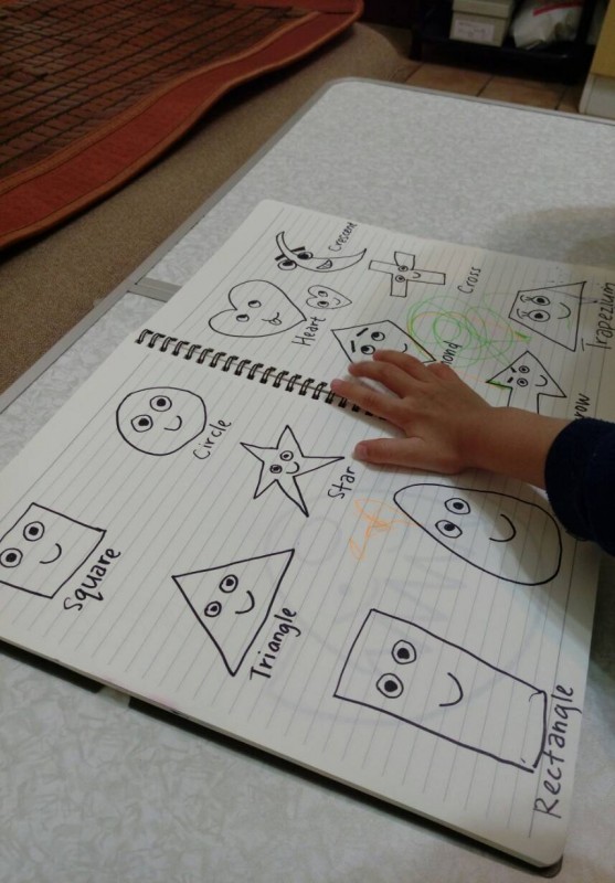 Today home activity: Learning variety shapes and their names